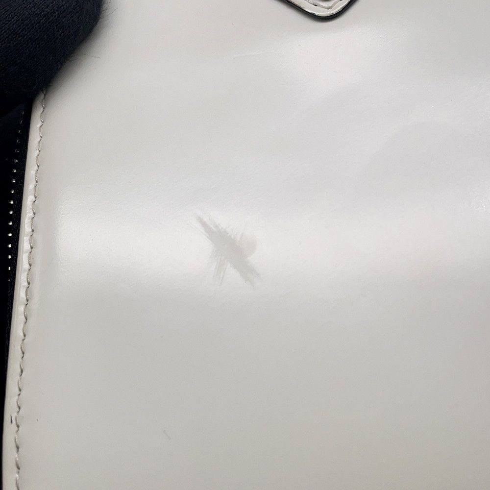 Prada Shoulder Bag Triangle Smartphone Saffiano White — view 6