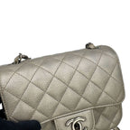 Chanel Chain Shoulder Bag Mini Quilted CC Logo Caviar Leather — view 7