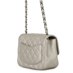 Chanel Chain Shoulder Bag Mini Quilted CC Logo Caviar Leather — view 2