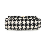 Chanel Chain Shoulder Bag Dizeneuf Maxi Tweed 2-Way White Black — view 3