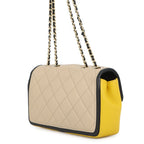 Chanel Chain Shoulder Bag Quilted CC Logo Cruise Line Lambskin — view 2