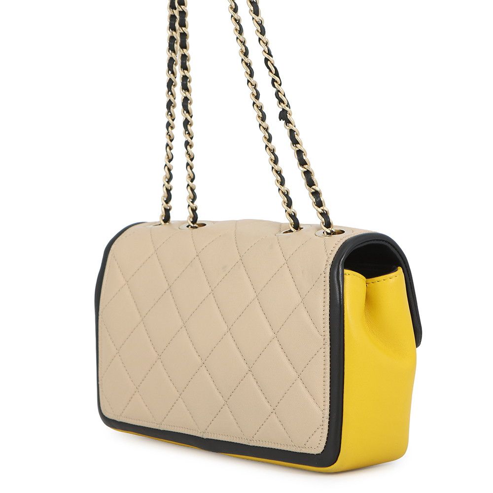 Chanel Chain Shoulder Bag Quilted CC Logo Cruise Line Lambskin — view 2
