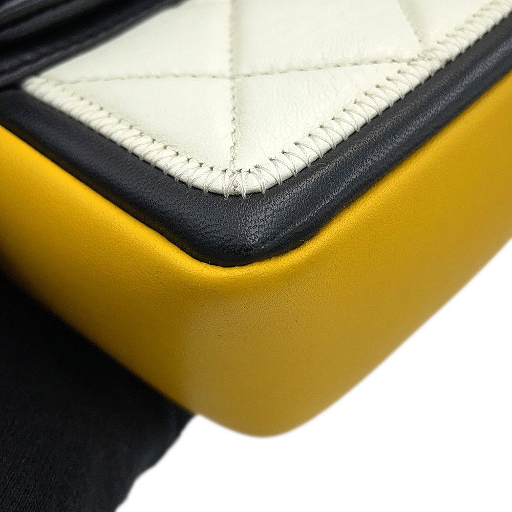 Chanel Chain Shoulder Bag Quilted CC Logo Cruise Line Lambskin — view 7