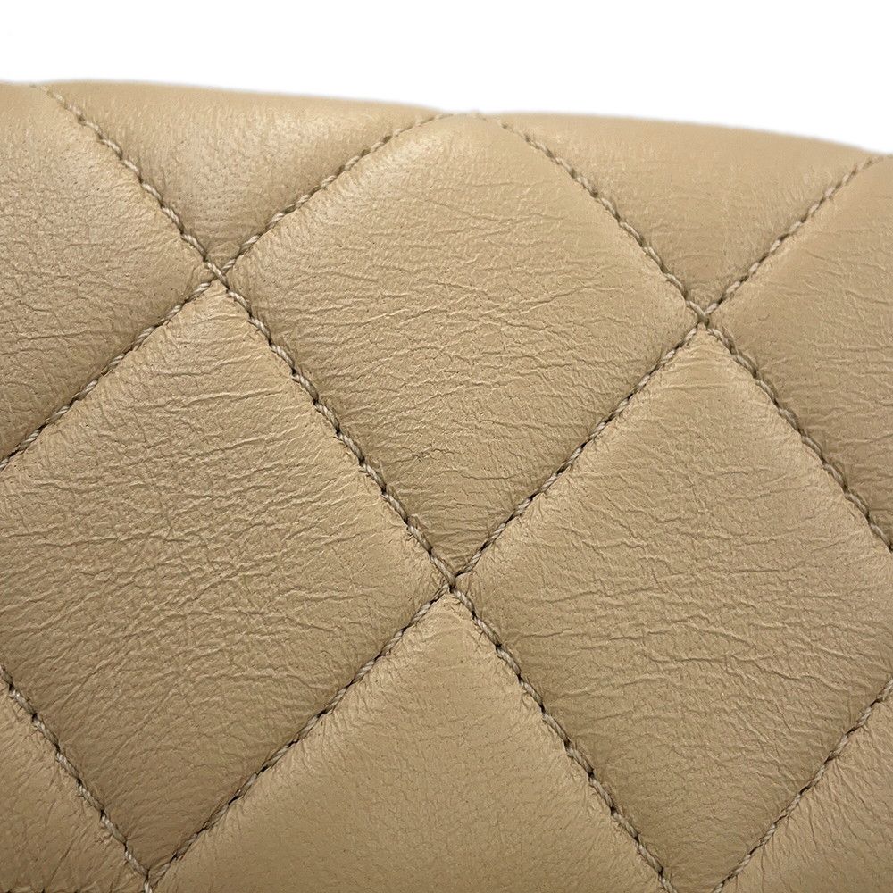 Chanel Chain Shoulder Bag Quilted CC Logo Cruise Line Lambskin — view 9