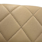 Chanel Chain Shoulder Bag Quilted CC Logo Cruise Line Lambskin — view 9