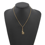 Chanel Necklace CC Logo Rhinestone — view 4