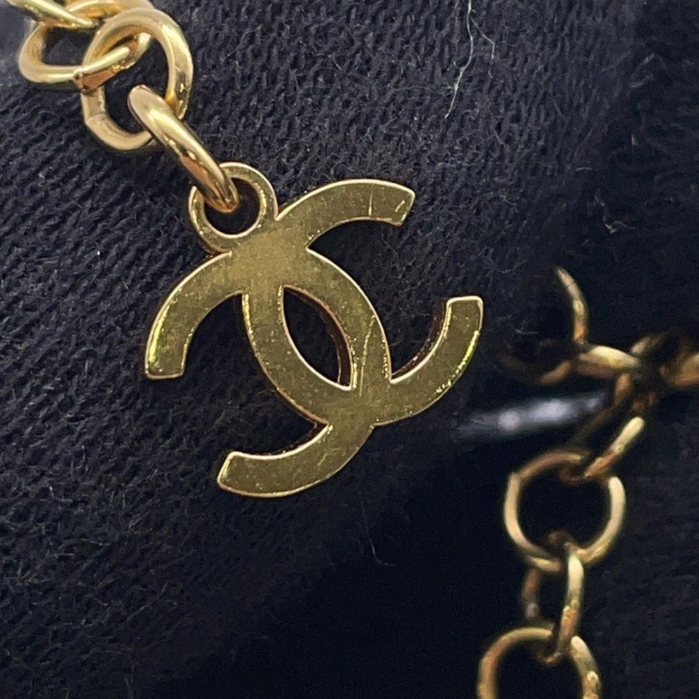 Chanel Necklace CC Logo Rhinestone — view 7