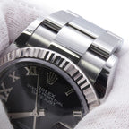 Rolex Datejust 36 SS 18k White Gold Roulette Aubergine Dial 69 Diamonds — view 6