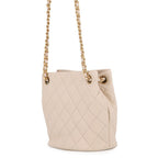 Chanel Chain Shoulder Bag Small Quilted CC Logo Lambskin 2-Way — view 2