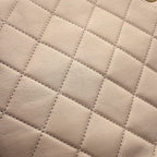 Chanel Chain Shoulder Bag Small Quilted CC Logo Lambskin 2-Way — view 8