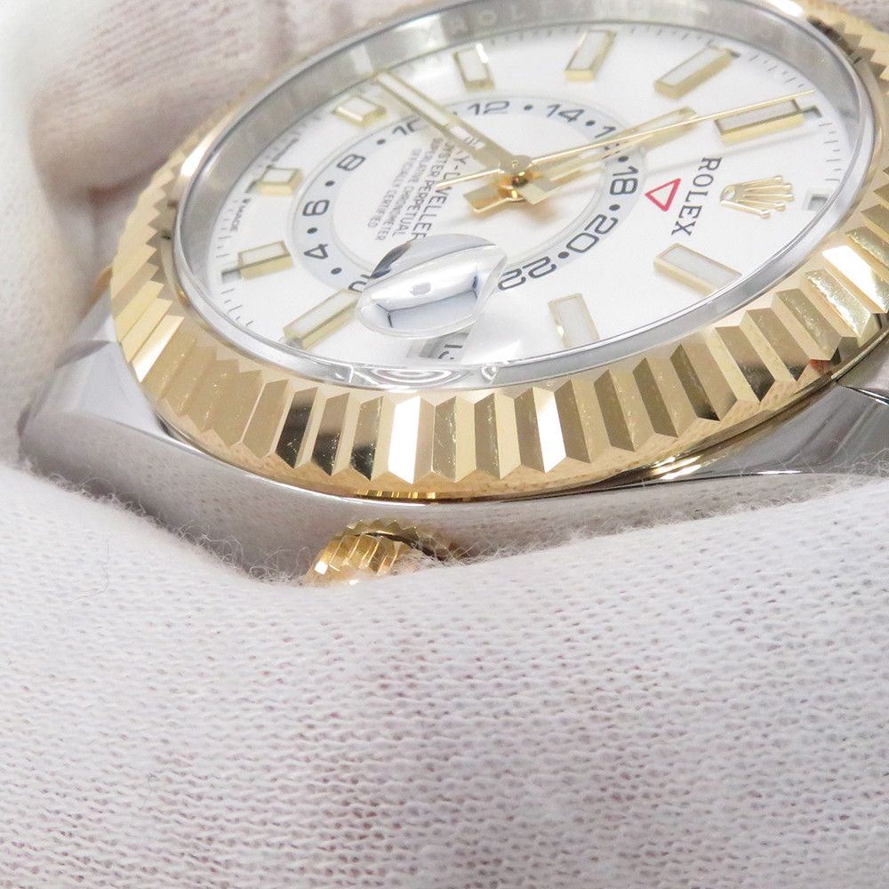 Rolex Sky Dweller SS 18k White Gold Random Syrian Lou Let Watch Dial — view 4