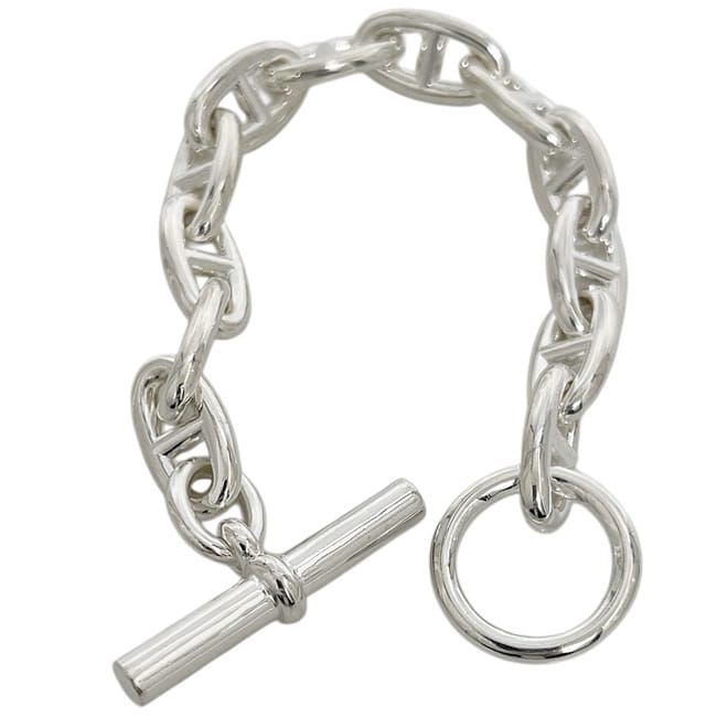 Hermes Bracelet Chaine D'ancre GM Silver — view 3