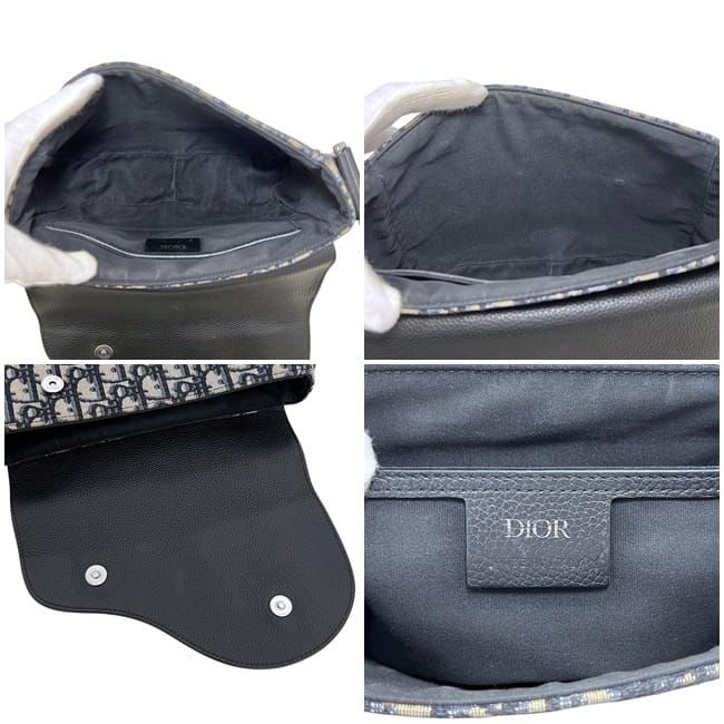 Dior Shoulder Bag Navy Dark Blue — view 3