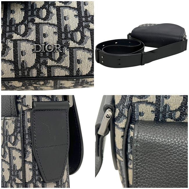 Dior Shoulder Bag Navy Dark Blue — view 7