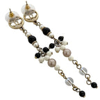 Chanel Swing Earrings Gold Black White Multicolor — view 3