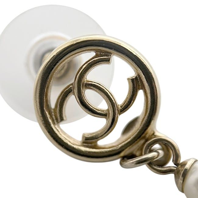 Chanel Swing Earrings Gold Black White Multicolor — view 5