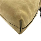 Loewe 2-Way Drawstring Bag Flamenco Knot Beige Dark Brown — view 8