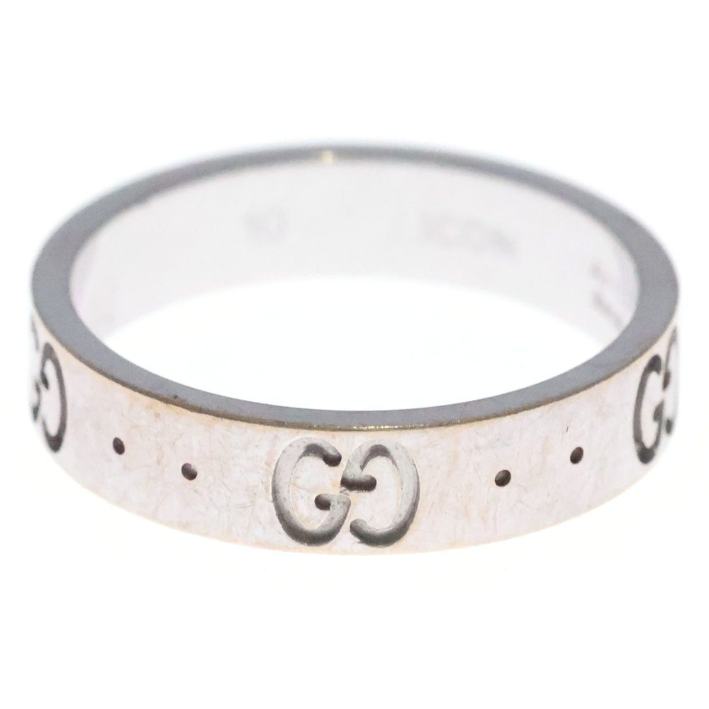 Gucci Icon Interlocking 18k WG Slim Ring White Gold — view 2