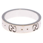 Gucci Icon Interlocking 18k WG Slim Ring White Gold — view 4