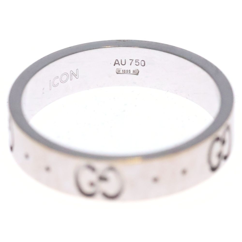 Gucci Icon Interlocking 18k WG Slim Ring White Gold — view 6