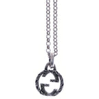 Gucci Arabesque Interlocking Necklace Pendant Chain Silver — view 3