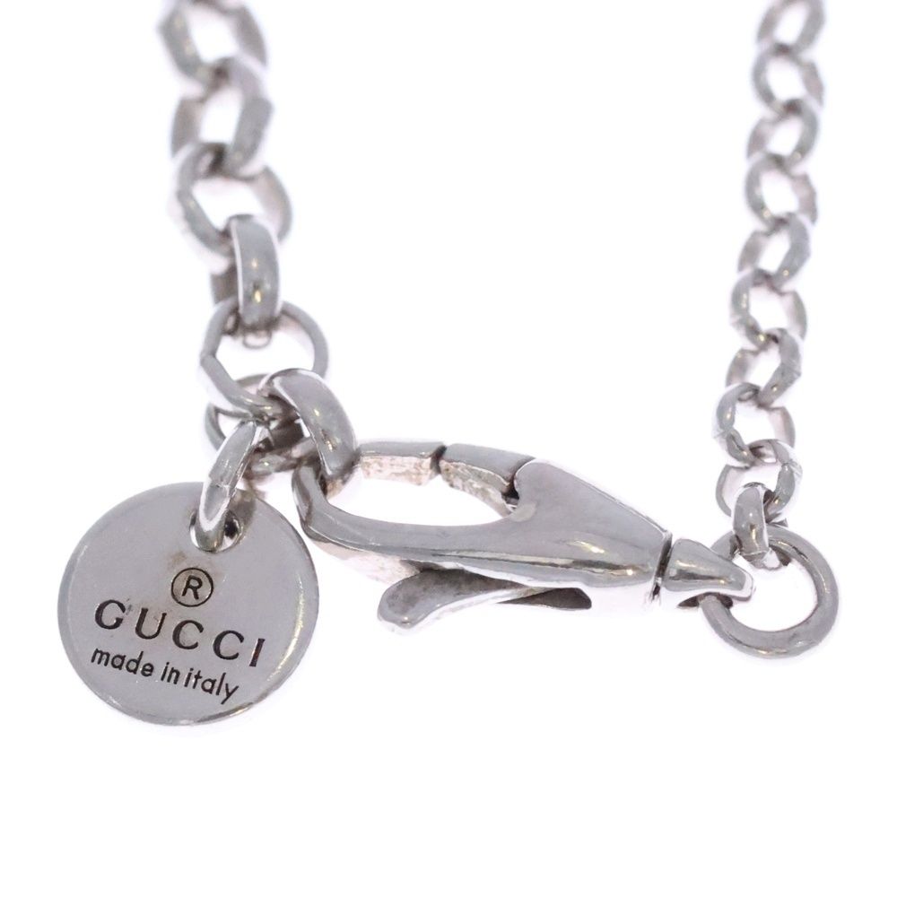 Gucci Arabesque Interlocking Necklace Pendant Chain Silver — view 5