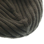 Prada Logo Label Wool Rib Knit Cap Beanie Hat Brown Sweater — view 6
