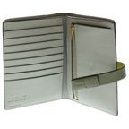 Loewe Vertical Wallet Compact Bifold Coin Case Green Khaki Leather Gold — view 4