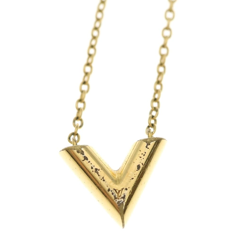 Louis Vuitton Essential Pendant Necklace Gold — view 3