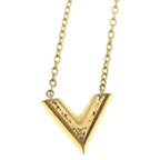 Louis Vuitton Essential Pendant Necklace Gold — view 3