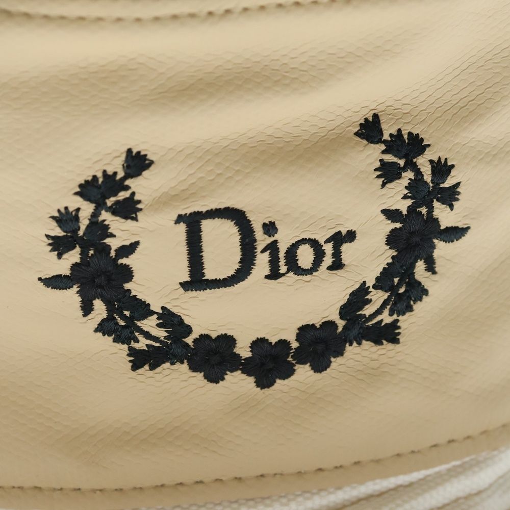 Dior Logo Embroidery Canvas Bucket Hat Beige — view 7