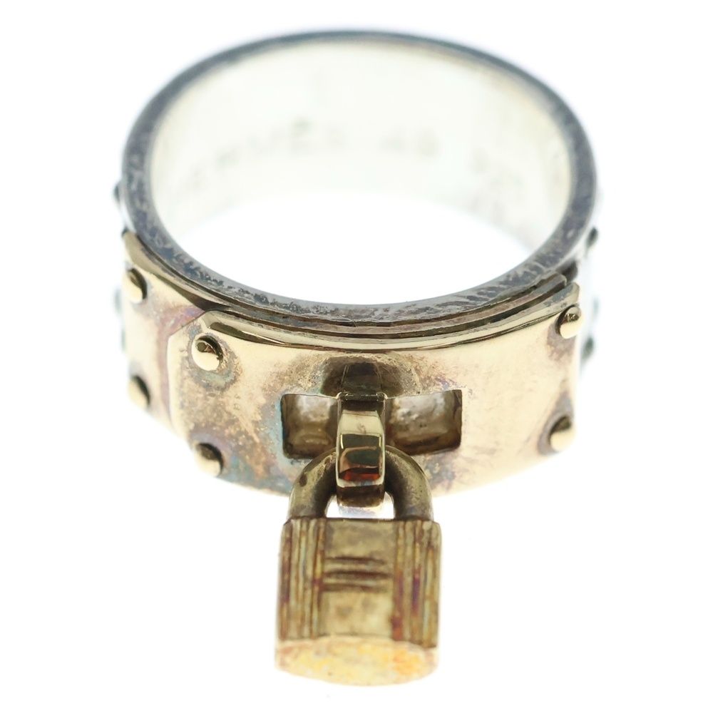 Hermes Kelly Ring Silver Gold 49 — view 5