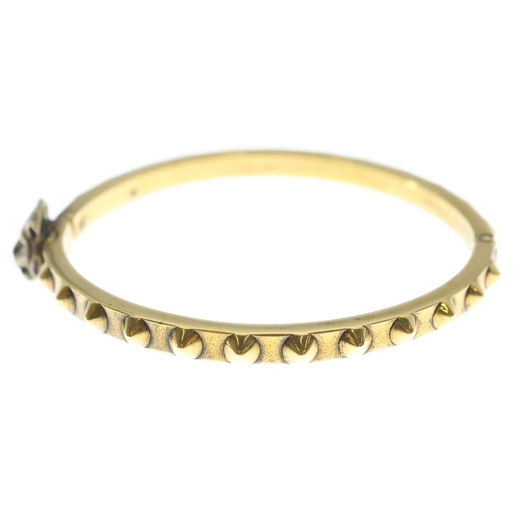 Gucci Cat Head Bangle Bracelet Gold 16c — view 4