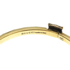 Gucci Cat Head Bangle Bracelet Gold 16c — view 6