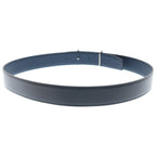 Hermes Rider-h Buckle Leather Belt Reversible Black Navy — view 2