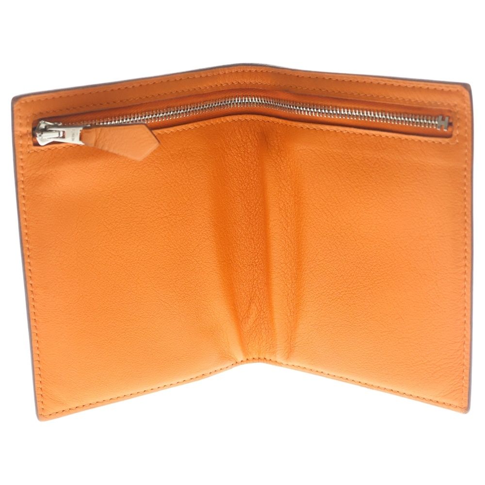 Hermes Zipzap Compact Wallet Orange — view 4