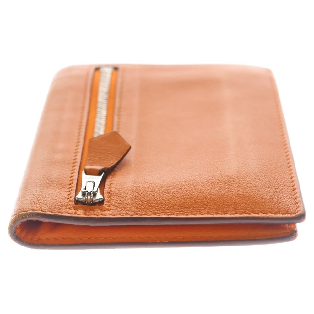 Hermes Zipzap Compact Wallet Orange — view 3