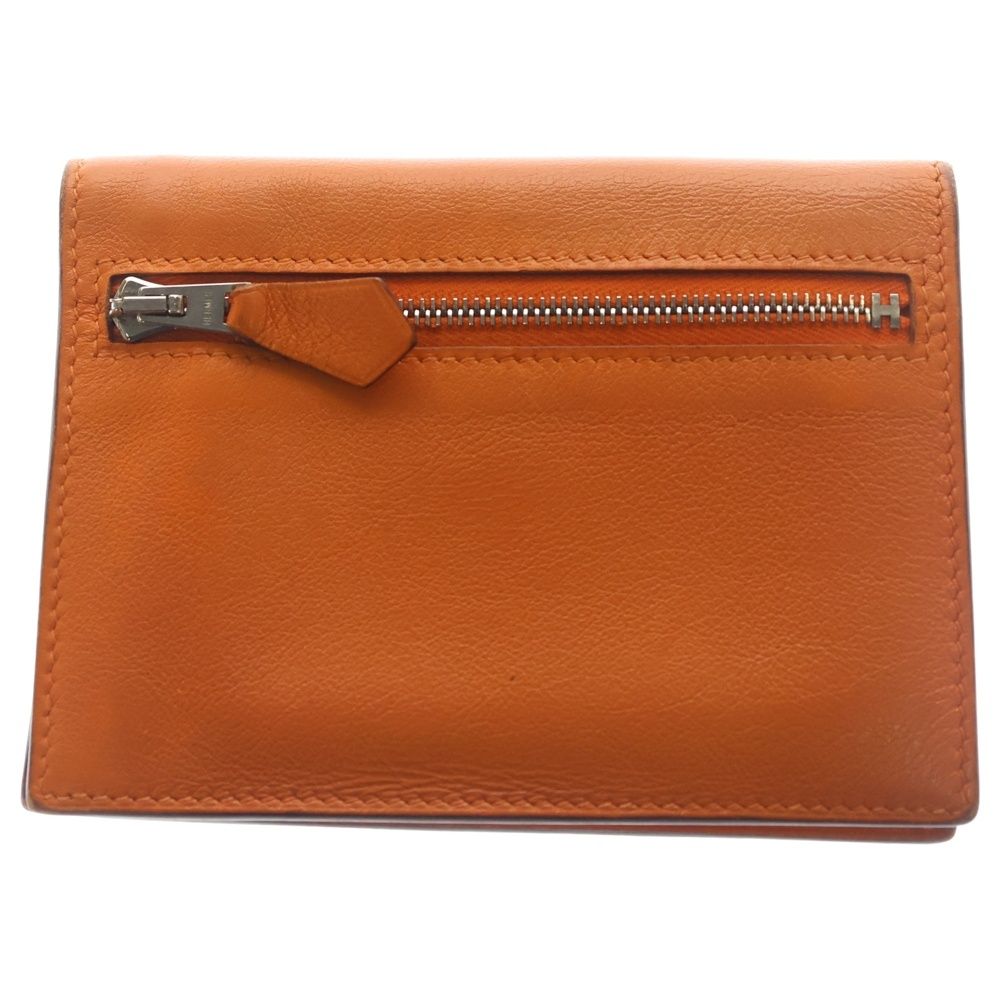 Hermes Zipzap Compact Wallet Orange — view 2