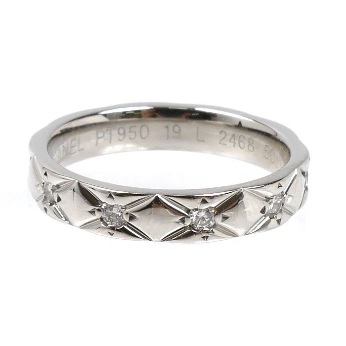 Chanel Quilted Full Diamond Ring 50 — view 4