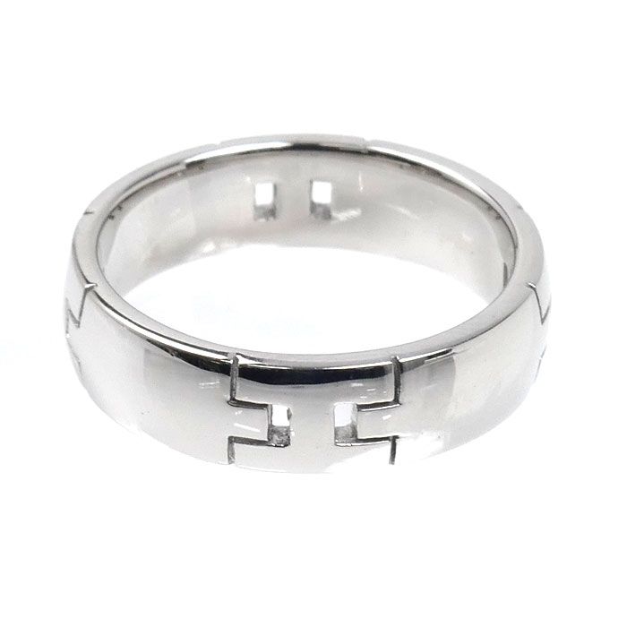 Hermes 18k White Gold Hera Cles Ring — view 4