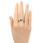 Hermes 18k White Gold Hera Cles Ring — view 8