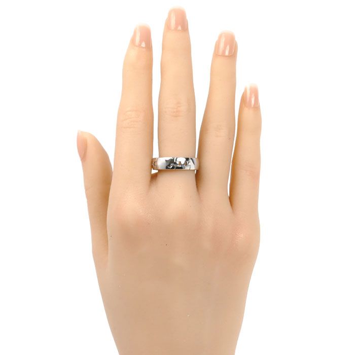Hermes 18k White Gold Hera Cles Ring — view 8