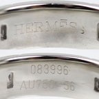 Hermes 18k White Gold Hera Cles Ring — view 6