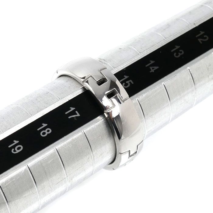 Hermes 18k White Gold Hera Cles Ring — view 7