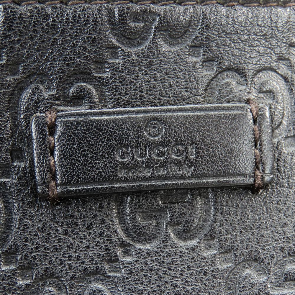 Gucci Shoulder Bag Guccissima Leather Black — view 4