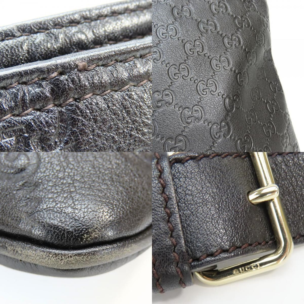Gucci Shoulder Bag Guccissima Leather Black — view 6