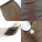Hermes Tote Her Line MM Polyester Polyamide Brown Vintage — view 5