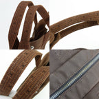 Hermes Tote Her Line MM Polyester Polyamide Brown Vintage — view 6