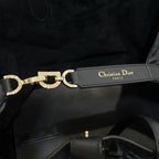Dior Toujour Large Tote Macro Cannage Leather Black Gold — view 6