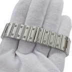Cartier Watch Santos Galbe LM Date Quartz Stainless Steel Silver Ivory Polished — view 5